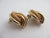 9k Gold Stud Earrings Vintage c1980