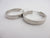 Sleeper Hoop Earrings 9k White Gold Vintage c1980