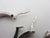 Sleeper Hoop Earrings 9k White Gold Vintage c1980