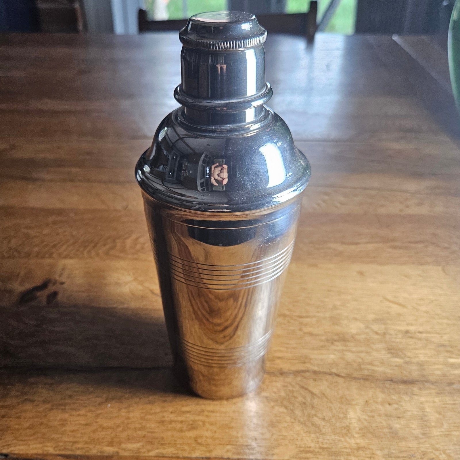 Silver Plate Cocktail Drinker Mixer Vintage Art Deco