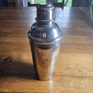Silver Plate Cocktail Drinker Mixer Vintage Art Deco