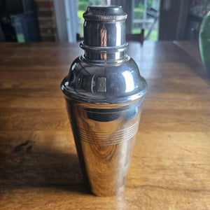 Silver Plate Cocktail Drinker Mixer Vintage Art Deco