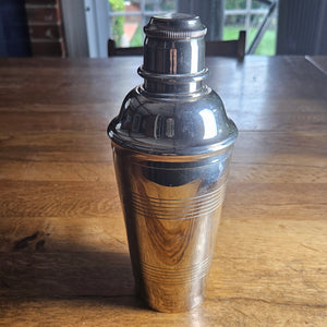 Silver Plate Cocktail Drinker Mixer Vintage Art Deco