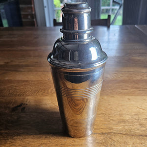 Silver Plate Cocktail Drinker Mixer Vintage Art Deco