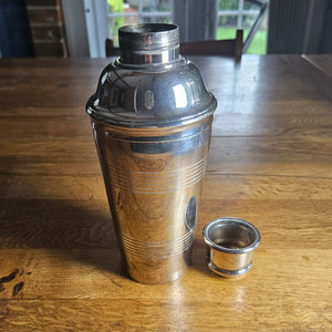 Silver Plate Cocktail Drinker Mixer Vintage Art Deco