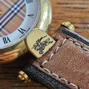 Vintage Burberrys Wrist Watch Leather Strap