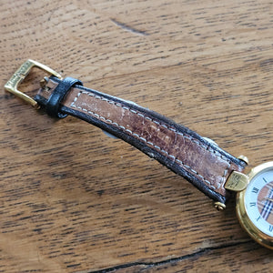 Vintage Burberrys Wrist Watch Leather Strap