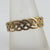 Celtic Knot 9k Gold Ring Vintage c1980 Size UK M