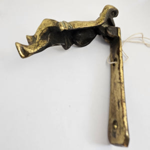Cherub Brass Door Knocker Vintage Art Deco