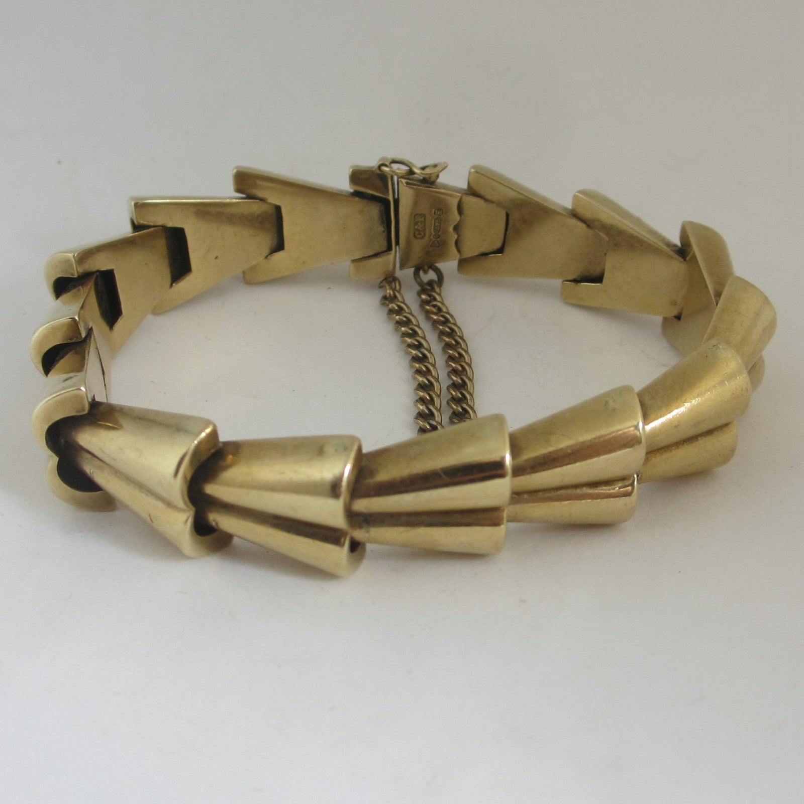 Rare 1955 Chester Hallmark 9k Gold Bracelet Vintage