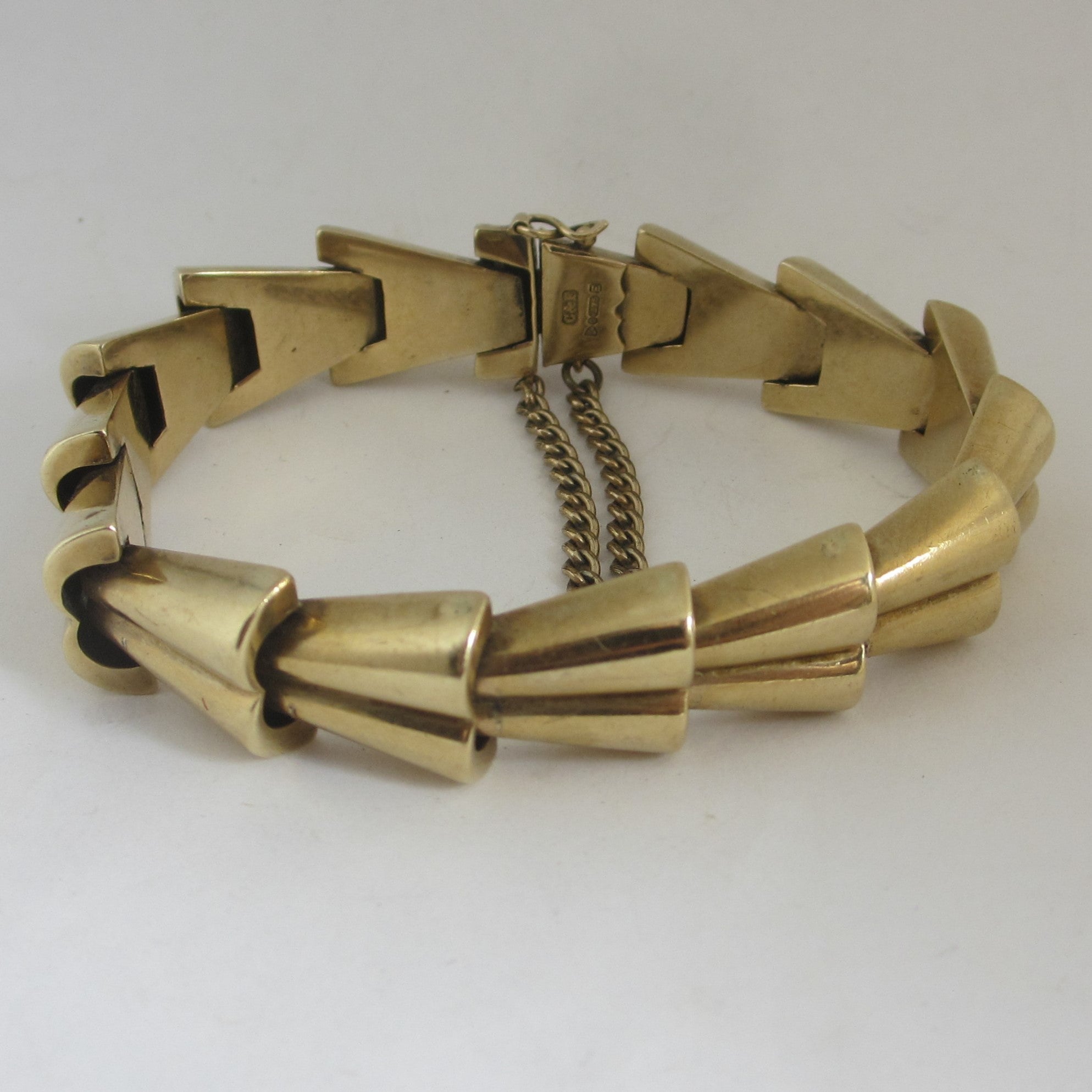 Rare 1955 Chester Hallmark 9k Gold Bracelet Vintage