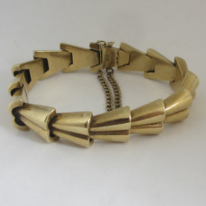 Rare 1955 Chester Hallmark 9k Gold Bracelet Vintage
