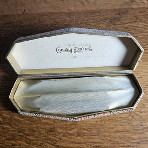 Pair of Conway Stewart Pen and Fountain Pen 14k Gold Nib Boxed Vintage Art Deco