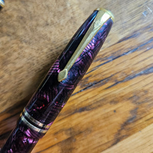 Pair of Conway Stewart Pen and Fountain Pen 14k Gold Nib Boxed Vintage Art Deco