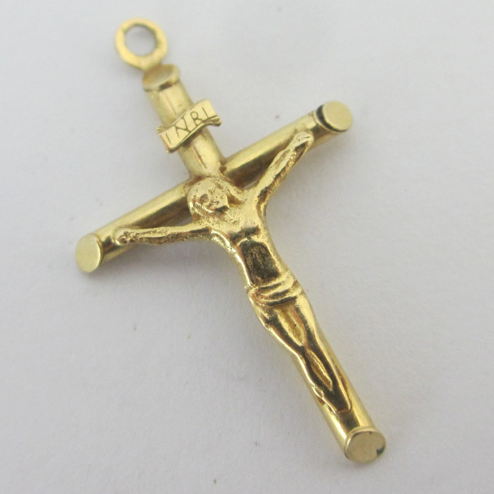 Confirmation Corpus Christi 9k Gold Cross Pendant Vintage