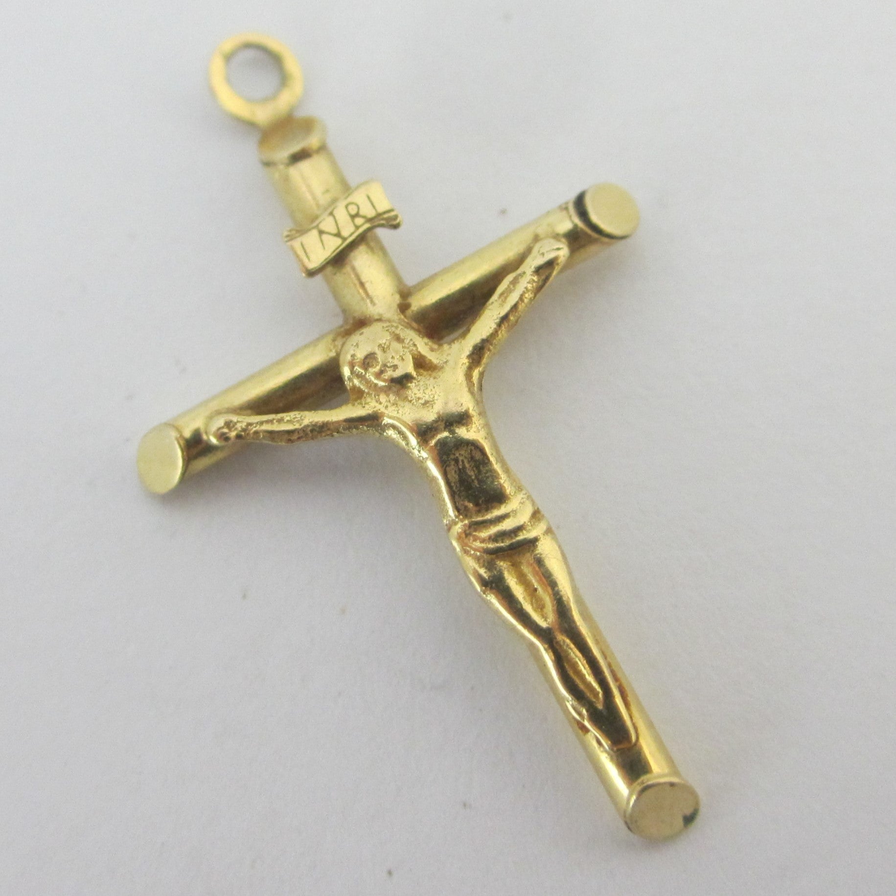 Confirmation Corpus Christi 9k Gold Cross Pendant Vintage