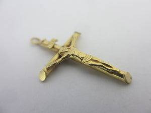 Confirmation Corpus Christi 9k Gold Cross Pendant Vintage