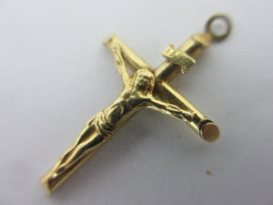Confirmation Corpus Christi 9k Gold Cross Pendant Vintage