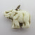 Lucky Elephant Neiger Czech Glass Charm Pendant Vintage Art Deco c1930