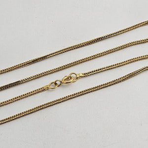 Egyptian 18k Gold Chain Necklace Vintage 46.4cm  / 18.23"