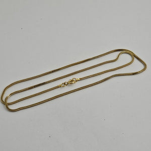 Egyptian 18k Gold Chain Necklace Vintage 46.4cm  / 18.23"