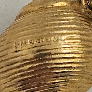 Sea Shell 9k Gold English Charm or Pendant Vintage 1970