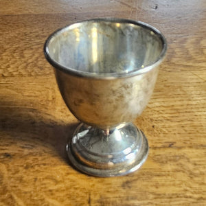 English Hallmark Sterling Silver Egg Cup by W I Broadway & Co Vintage 1953