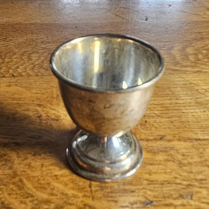 English Hallmark Sterling Silver Egg Cup by W I Broadway & Co Vintage 1953