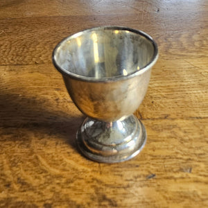 English Hallmark Sterling Silver Egg Cup by W I Broadway & Co Vintage 1953