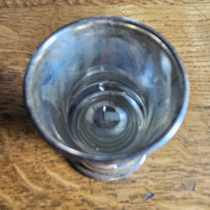 English Hallmark Sterling Silver Egg Cup by W I Broadway & Co Vintage 1953