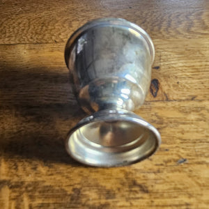 English Hallmark Sterling Silver Egg Cup by W I Broadway & Co Vintage 1953