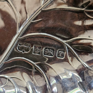 English Sterling Silver Leaf Dish Pin Tray by Mappin & Webb Ltd Vintage