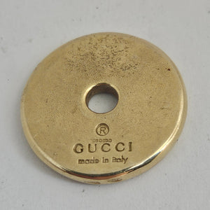 Gucci 18k Gold Disc Pendant Vintage c1980
