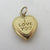 "I Love You" heart 9k Gold Charm or Pendant Vintage 1975