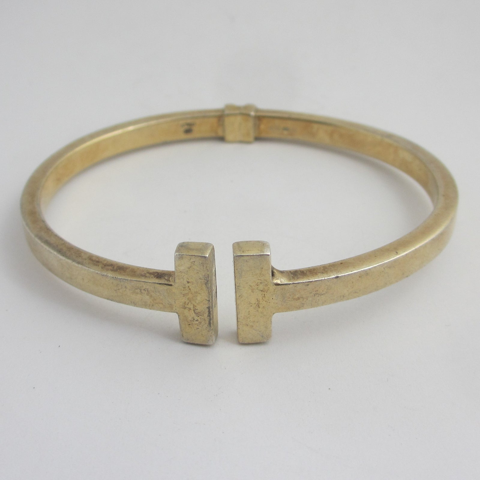 Sterling Silver Polo Mallet Bangle Bracelet by Dyadema Vintage c1980