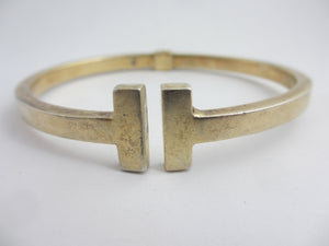 Sterling Silver Polo Mallet Bangle Bracelet by Dyadema Vintage c1980