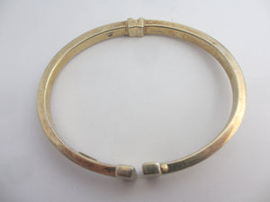 Sterling Silver Polo Mallet Bangle Bracelet by Dyadema Vintage c1980