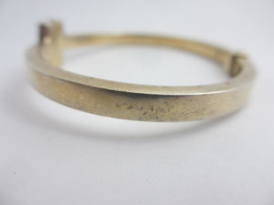 Sterling Silver Polo Mallet Bangle Bracelet by Dyadema Vintage c1980