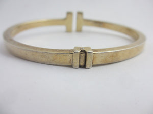 Sterling Silver Polo Mallet Bangle Bracelet by Dyadema Vintage c1980