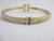 Sterling Silver Polo Mallet Bangle Bracelet by Dyadema Vintage c1980