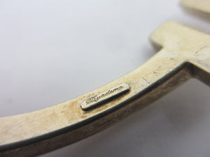 Sterling Silver Polo Mallet Bangle Bracelet by Dyadema Vintage c1980