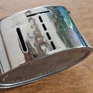 Chrome Metal Lloyds Bank Coin Safe Boxed Vintage Art Deco c1930