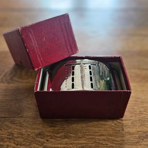 Chrome Metal Lloyds Bank Coin Safe Boxed Vintage Art Deco c1930