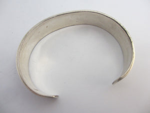 Mexican Sterling Silver Adjustable Bangle Bracelet Vintage