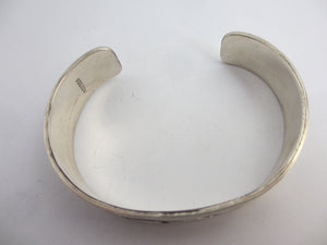 Mexican Sterling Silver Adjustable Bangle Bracelet Vintage