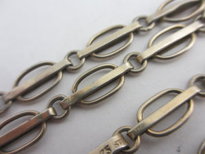 Chain Necklace in Mexican Sterling Silver 71.5cm / 28.1" Maker JLCS Vintage c1970
