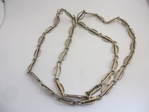 Chain Necklace in Mexican Sterling Silver 71.5cm / 28.1" Maker JLCS Vintage c1970