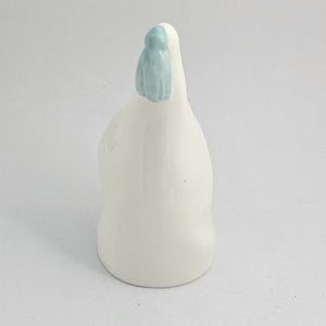Royal Worcester Fine Bone China Owl Figure Candle Snuffer Vintage 1976