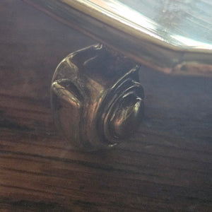 Scottish Sterling Silver Salver Dish by Davidson, Henderson &amp; Sorley Vintage Art Deco