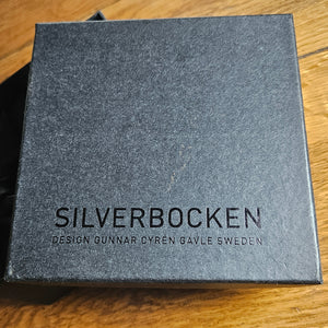 Gävle Goat Sterling Silver Sculpture by Silverbocken Boxed Vintage